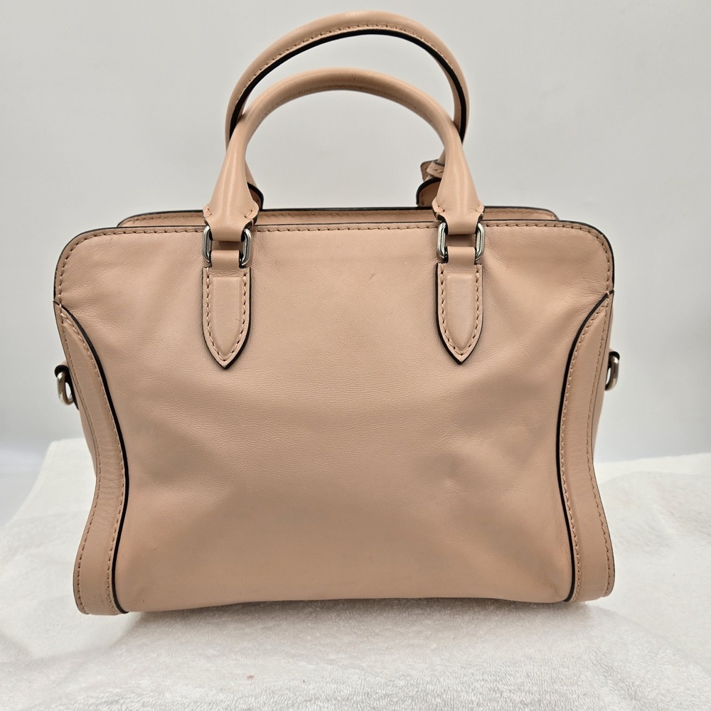 Alexander McQueen Padlock Bag Pink Leather Skull Satchel Keys Dust Bag Purse - Picture 5 of 16